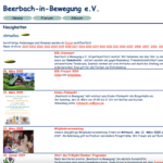 Screenshot der alten Webseite